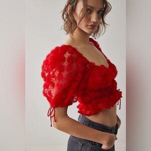 For Love And Lemons Hannah Crop Top